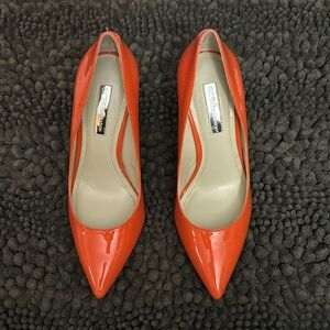 Bcbg orange heels